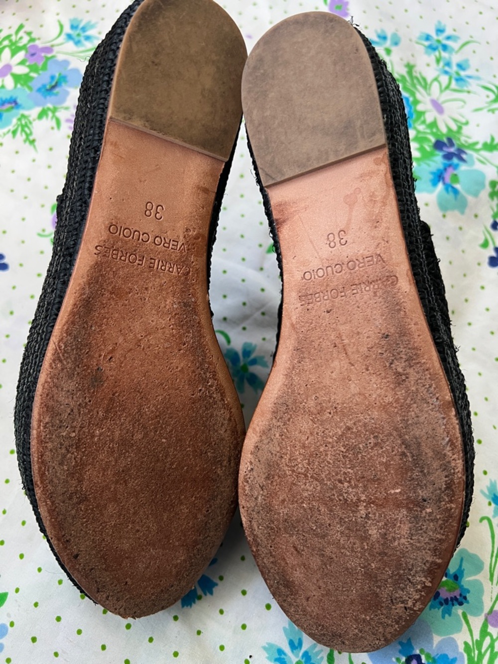 Carrie Forbes Karim Raffia Woven Espadrille Wedges - 38/7 (?) - Picture 10 of 16